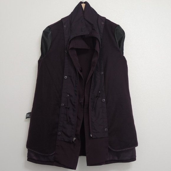 St. John's Bay Dark Purple Coat with Removable Hood & Lining Size Small - Picture 5 of 11